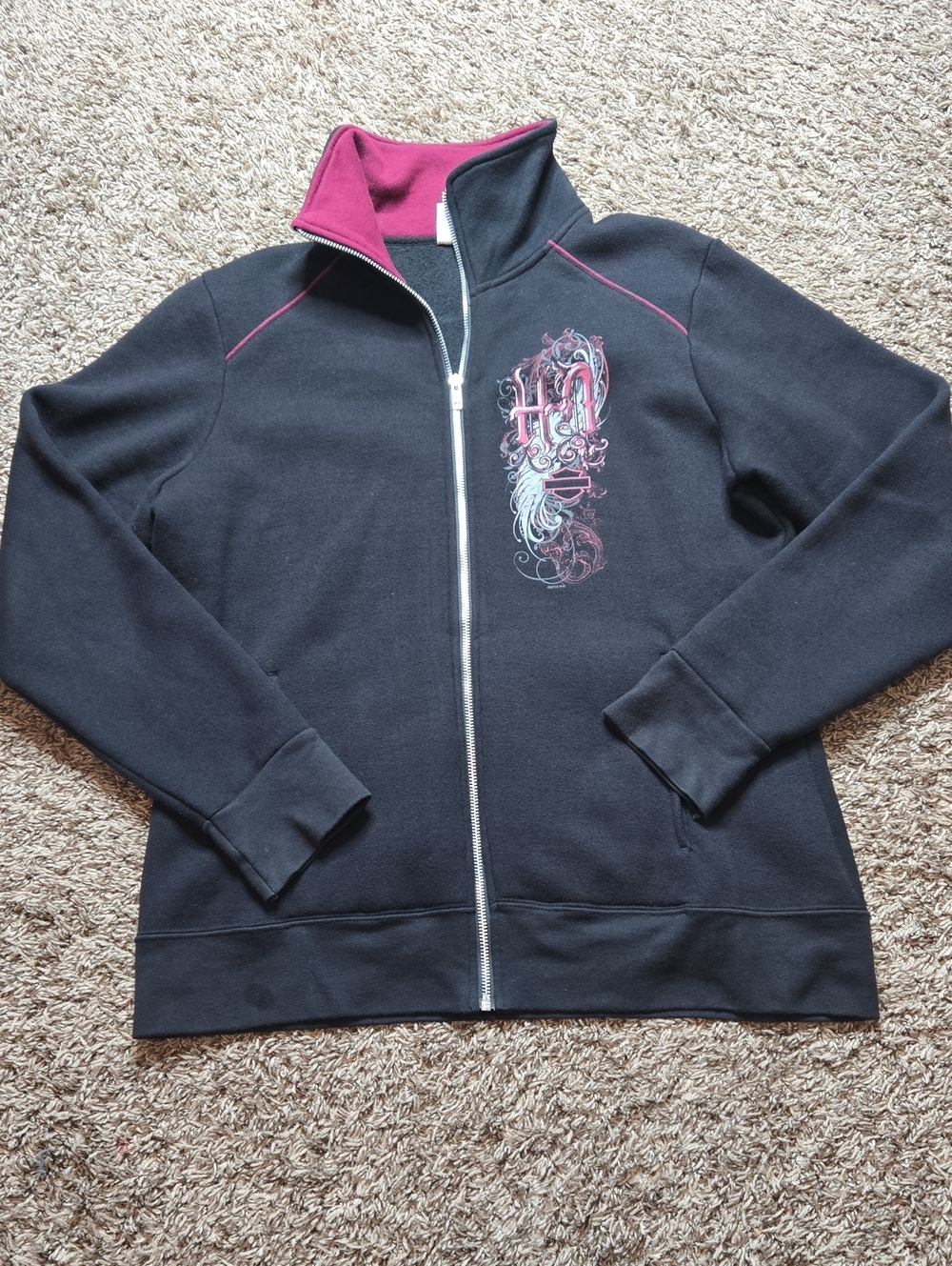 Harley Davidson Motorcycles Full Zip XL Jacket Top Thunder Mountain Loveland CO